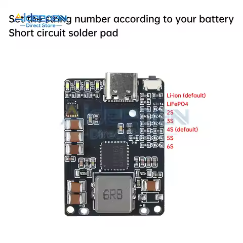 IP2369 45W 2S 3S 4S 5S 6S lithium battery Charger/Discharger module Li-ion/LiFePO4 Batteries Charger