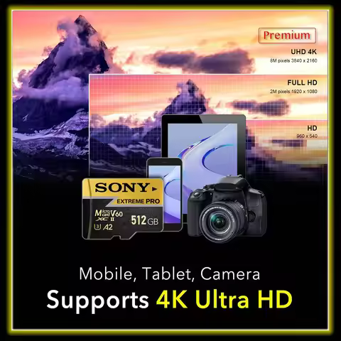 SONY Extreme Pro A2 Micro SD Card 1TB High Speed Memory Card 128GB 256GB 512GB MicroSD U3 TF Flash C