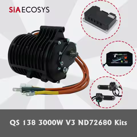 Fardriver Controller ND72680 Electric Motorcycle Mid Drive Motor 138 3000W V3 70H 72V Kits