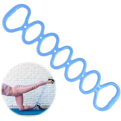 1PC Pull Rope Resistance Band,Elastic Training Gym 7 Hole Silicone Pilate Exercise Fitness Body Tool