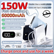 👍battery life of one week👍 power bank 150w fast charging powerbank 3c powerbank powerbank mini 充电宝