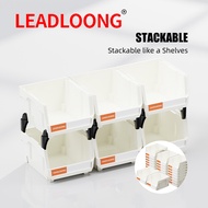 6/24pcs V1 White Parts Box Stackable box 13.5x10.5x7.6cm/5x4x3inch Classified storage of parts in ma