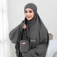 KATUN 2in1 Cotton Travel Mukena Premium Small Bag FeeZa - Adult Mukena Cotton Mukena Traveling Muken