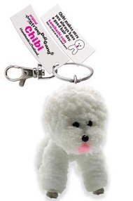 Kamibashi Chibi the Bichon Frise Original String Doll Gang Keychain Clip