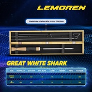 Joran Travel Sambung 4 UL Lemoren Great White Shark Joran Sambung Portable Solid Tip Super Sensitif