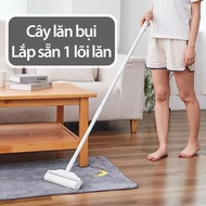Cây Lăn Bụi 24Cm Tay Cầm Dài Lên Đến 124cm - Lõi Lăn Bụi Thay Thế 24Cm/ Dụng Cụ Lau Sàn Ga Giường Rè