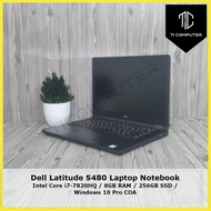 Dell Latitude 5480 Intel Core i7-7820HQ 2.9GHz 8GB DDR4 RAM 256GB SSD Refurbished Laptop Notebook