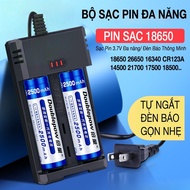 Bộ Sạc Pin 3.7V Doublepow DP-K65 Dùng Cho Pin Sạc 18650 26650 16340 14500 21700 Tự Ngắt Có Đèn Báo