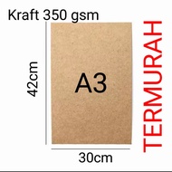 Samson craft paper thick kraft liner 350 gsm A3 contents 50 sheets