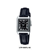 [Watchwagon] Casio LTP-V007L-1B Black Dial Ladies Dress Watch with leather strap ltp-v007