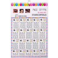6192 20pcs Multipurpose 3D Crystal Sticker For Face/Nail Art/Stationary SD