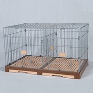 ที่เลี้ยงสุนัขและแมวแบบแยกได้สำหรับสุนัขขนาดเล็ก Teddy Dog House Mother Cage Pet Supplies Double Dog