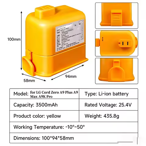 Replacement for LG A9 Battery Zero A9 A9S P9 A9K-CORE A9MAX A9T-Ultra,A9K-PRO A9N A9 Plus 6000mAh EA