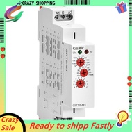GRT8-M1 on Off Time Delay Relay 16A AC/DC12V-240V Multifunction Din Rail Automatic Timer Relay