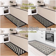 Long Kitchen Mat Anti Slip Waterproof, Woven Hallway Carpet Runner, Durable Wear Resistant Floor Mat