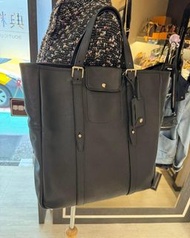 典精品 Yve Saint Laurent YSL 黑色 防刮牛皮 手機口袋 可調式背袋 電腦 商務包 公事包 手提包 肩背包 拖特包 現貨