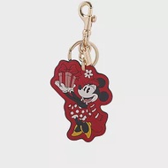 COACH Disney X Coach 禮物米妮造型吊飾/鑰匙圈 (紅色)