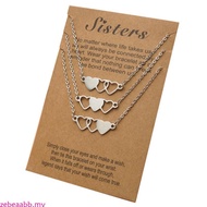 zebeaabb Stainless Steel Best Friend Necklace Suitable for 3 Sister and 3 Friends