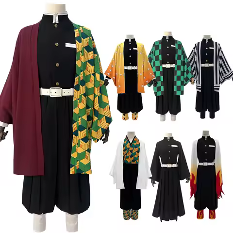 HOLOUN Anime Cosplay Costume Tomioka Giyuu Kamado Tanjirou Iguro Obanai Tokitou Muichirou Haori Embr