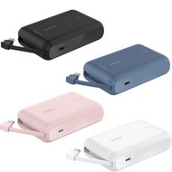 (全新行貨3C認證旺角門市) Belkin BoostCharge 10k 內置USB-C線行動電源 10000mAh BPB021fq