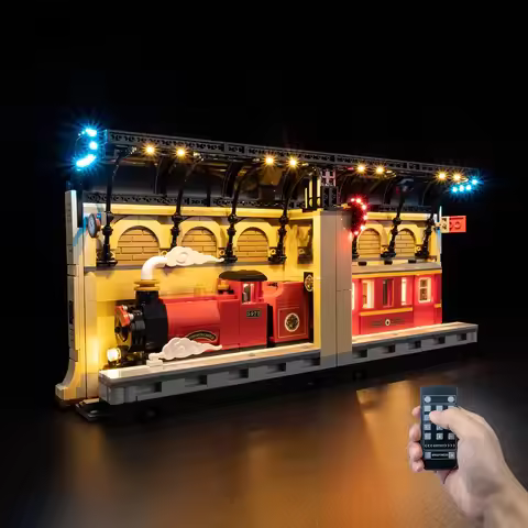 No Model LED Lighting Set Suitable for LEGO Harry Book Nook: Hogwarts Express 76450(Not Include Buil