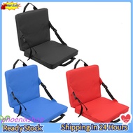 Phoenixshop Foldable Chair With Backrest Soft Sponge Cushion Back For Stadium Beach BD