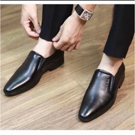 Smooth leather office shoes with sturdy stitched rubber sole, code party shoes 888888