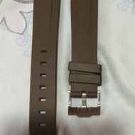 啡紫色運動橡膠錶帶。20mm 合勞力士運動錶