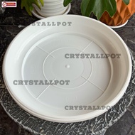 Nkt 30 white 26cm flower pot stand for 30cm pot - WHITE NKT 30 PLATE