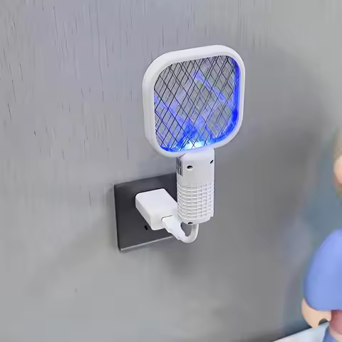 Mini Portable Mosquito Swatter Trap - USB UV Light Electric Shock Mosquito Killer Lamp