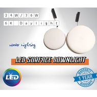 LED Surface Downlight Round 24W/36W