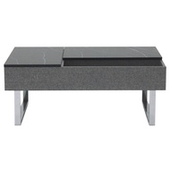 SB Design Square SOFA SOLUTIONS โต๊ะกลางเหล็กท๊อปไม้ รุ่น Arcada สีดำ (100x60x41 ซม)