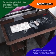 World Map Motif Gaming Desk Mat Anti-Slip Waterproof Jumbo Size Smooth Surface Precision Speed For W