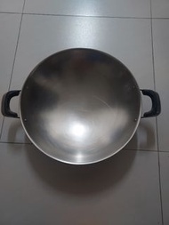 不銹鋼-炒菜鍋（含蓋）直徑約40公分
