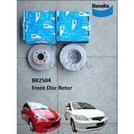 Bendix BR2504 Front Disc Rotor Honda Jazz 2003, City SEL (depan)