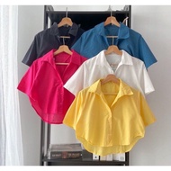 KEMEJA Bigsize Bolero Crop Shirt
