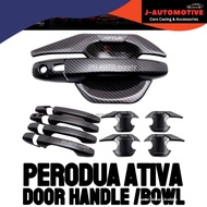 PERODUA ATIVA DOOR HANDLE COVER / HANDLE BOWL COVER (CARBON)
