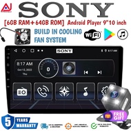 [12GB RAM+256GB ROM] QLED SONY Android Player Android Player 9"10 inch Quad Core Car Multimedia MP5 