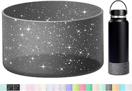 WUQID Glitter Silicone Boot Sleeve Compatible with 32oz&40oz Hydroflask and More Water Bottles Wide 