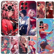 Case For Huawei y6 y7 2018 Honor 8A 8S Prime play 3e Phone Cover Soft Silicon Sakura Haruno