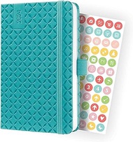 SIGEL Jolie J4102 Weekly Planner 2024, Approx. A6, Petrol, Hardcover, Elastic Band, Pen Loop, Pocket Pocket, 174 Pages, FSC Certified, Diary