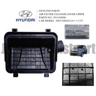 AIR FILTER CLEANER HOUSING UPR / LOWER GENUINE PART (ORIIGNAL) HYUNDAI I10 1.1CC [ 28111-0X000 , 281