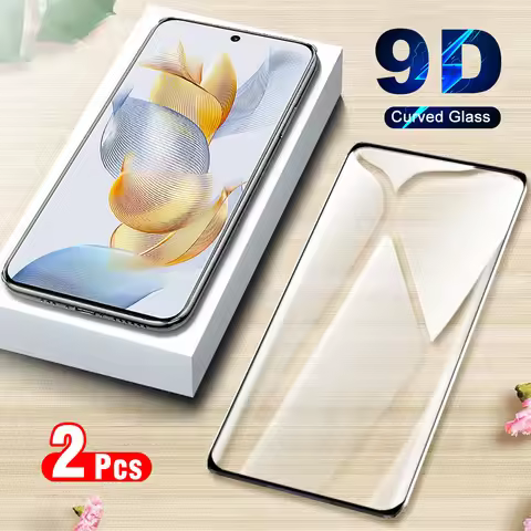 9D Curved Glass For Honor 90 5G Tempered Glass 2Pcs Screen Protector Honor90 HONOR 400 Pro Honor400