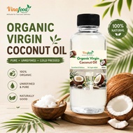 BUY1 GET1 Organic Virgin Coconut Oil Cold-Pressed Hexane-Free VCO Hair Skin Food Grade