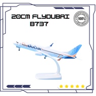 Koleksi Kapal Terbang Diecast Pesawat 20cm Flydubai Airlines B737 Airways DModel Plane Aircraft with