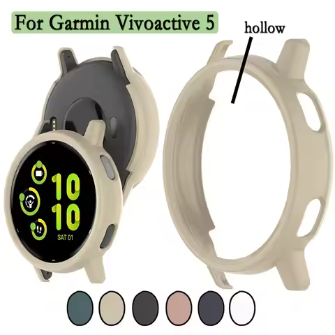 PC Protective Case For Garmin Vivoactive 5 Smart Watch Hollow Protection Frame Durable PC Watch Cove