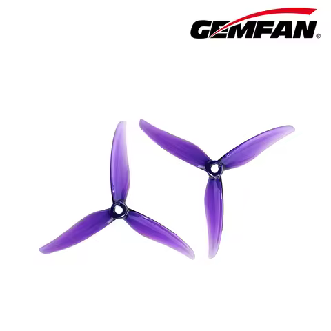 2Pairs(4CW+4CCW) Gemfan Fury-5131.0 Propeller 5inch 3-Blade CW CCW Props For FPV RC Drone Racing Qua