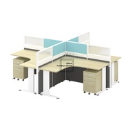 B60-H-4L 4 Seater Workstation Table Office Table Cubicle
