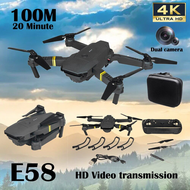 E58 drone with hd camera drone murah gila drone with hd camera 10km 2022 Portable Foldable Wide Angle Aerial Photography Drone High Hold Mode Quadcopter Remote Control mini drone drone gps Drone with Tracking Shooting