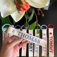 Personalized Embroidered Name Tags for your Bag Tag, Key Chain, Luggage, Water Bottle, Christmas Gift, Travel